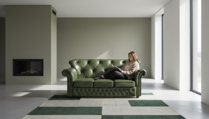Chesterfield Meubel Bank XXL Gestoffeerde Banken Zithoek Leer Textiel Stof Nieuw