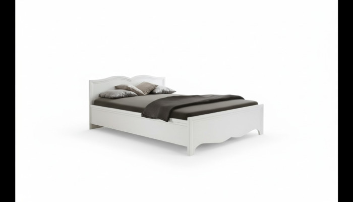 Tweepersoonsbed Milano Klassiek Bed Bedden Huwelijk Slaapkamer Hout Ontwerper Nieuw MI-2