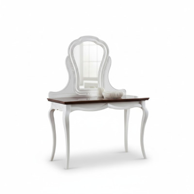 Echt houten tafel klassieke console spiegel ladekast kaptafel slaapkamer nieuw
