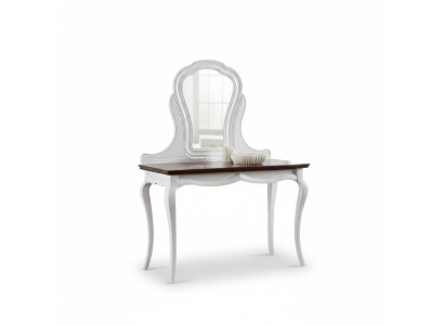 Echt houten tafel klassieke console spiegel ladekast kaptafel slaapkamer nieuw