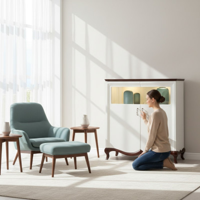 Bar Vitrine Kast Ladekast Ladenkasten Vitrines Ontwerper XXL Groot Woonkamer MI-KB