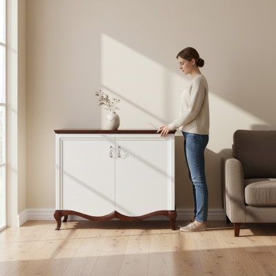 Massief hout echt hout handwerk klassieke ladekast ladekasten dressoir MI-K2