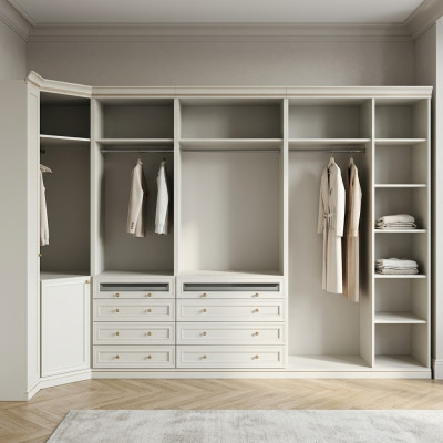 Element Model V2D-10 voor inloopkast garderobe Italiaanse meubels.