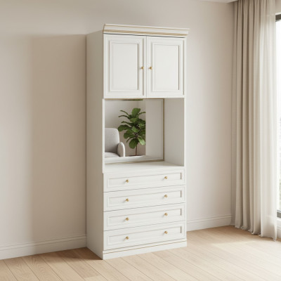 Element Model V2D-05-L voor Inloopkast Garderobe Italiaanse Meubels