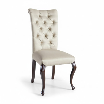 Klassieke stoelen Ontwerperstoel Houten stoel Koningsstoel Chesterfield eetkamerstoel