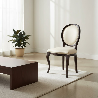 Klassieke stoelen, ontwerpstuhl, houten stoel, eetkamerstoel, koningsstoel - Model S