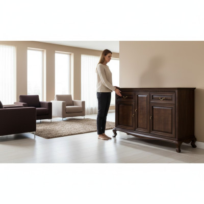 Klassieke ladekast Dressoirs Massief houten kast Massief hout Handgemaakt V-K3M