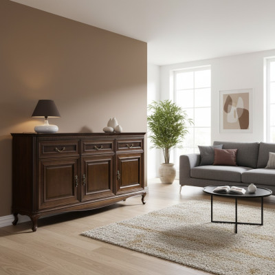 Klassieke commode ladenkast massief houten kast massief hout nieuw handgemaakt V-K3