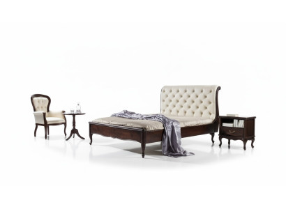 Chesterfield bed tweepersoonsbed Echt lederen gestoffeerde bedden met Swarovski mogelijk