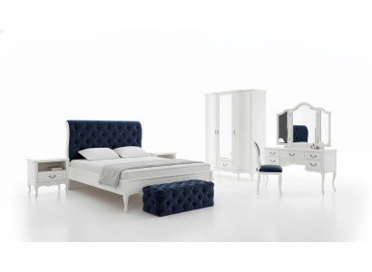 Slaapkamer set ontwerper chesterfield bed nachtkastjes dressoir kast meubels