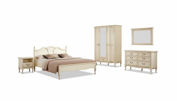 Slaapkamer set Bed Ladenkast Kledingkast Nachtkastje Italiaans meubilair Nieuw