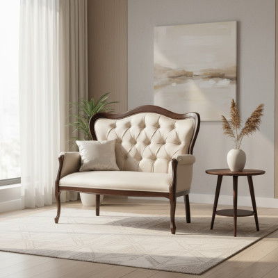 Chippendale Sofa Bank Zitbank Bank Bank 3-zits Bank Bank Model W-2