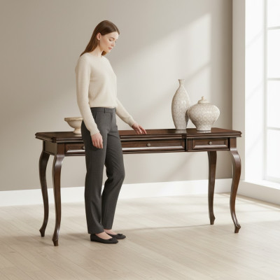 Klassieke tafel tafels secretaire bureau hout antieke stijl Italiaanse meubels