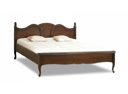 Klassiek bed tweepersoonsbed bedden leer textiel echt antiek stijl hout