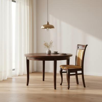 Klassieke stoelen Stoel Eetkamerstoel Koninklijke armstoel Hout - Model W-01