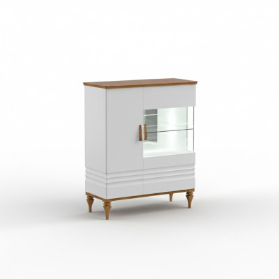 Moderne vitrinekast woonkamer hoge kast hotel vitrines Aspen AS-W12