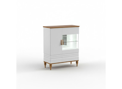 Moderne vitrinekast woonkamer hoge kast hotel vitrines Aspen AS-W12