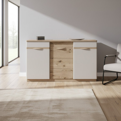 Klassiek dressoir vitrine dressoirs vitrines commodes kast Como CM-K3