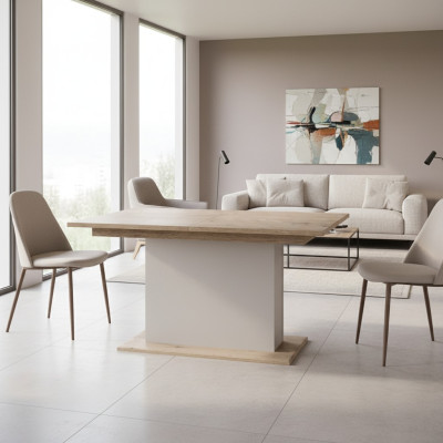 Grote tafel Eettafel Houten tafel Vergadertafel Uittrekbaar 200cm Model CM-S1