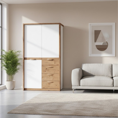 Klassieke kasten Kast Hoekkast Kledingkast Houten kast - CM-2D