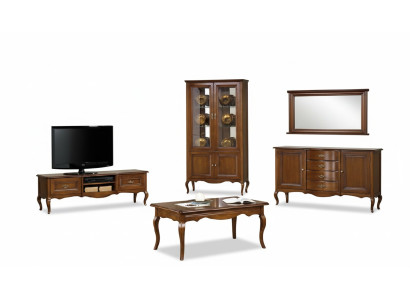Woonkamerset Vitrine RTV Salontafel Commode Klassieke Italiaanse stijl meubels