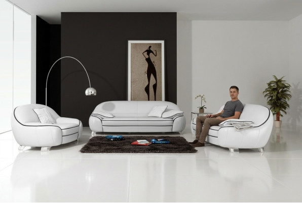 Sofagarnituur Bank Bekleding Bankstel Set 3+2+1 Lederen Bankstellen Banken Compleet 2705