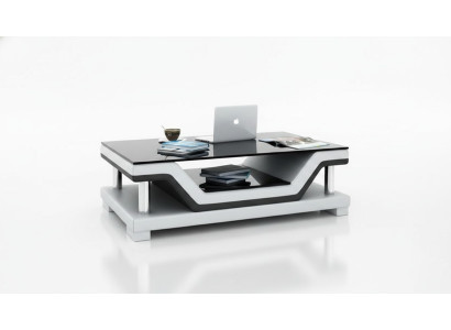 Designer salontafel Gestoffeerde tafel leer glas Moderne tafels #SB3009