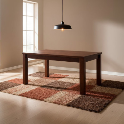 Tafel Eettafel Houten tafel XXL Vergadertafel 70x120cm Uitschuifbaar 120x160cm