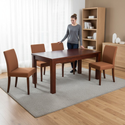 Tafel Eettafel Houten tafel XXL Vergadertafel S18 70x120cm