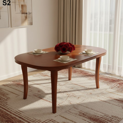 Tafel Eettafel Houten tafel XXL Vergadertafel 100x200cm Uitschuifbaar 200x300cm