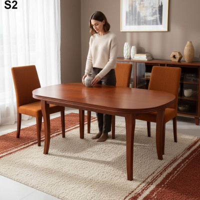 Tafel Eettafel Houten tafel XXL Vergadertafel 90X200cm Uitschuifbaar 200X280cm.