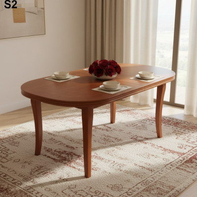 Tafel Eettafel Houten tafel XXL Vergadertafel 90x160cm Uitschuifbaar 160x240cm