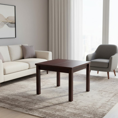 Tafel Eettafel Houten tafel XXL Vergadertafel 100 x 100cm Uittrekbaar 100x250 cm