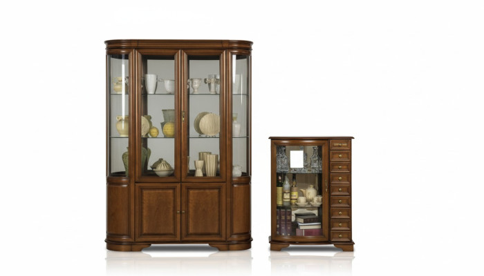Klassiek Vitrine Dressoir Vitrine Dressoirs 2 Vitrines Landhuis Royal Zefir 2