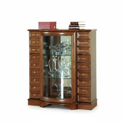 Klassieke vitrinekast commode ladenkast dressoir kast vitrinekast model Z-KS2
