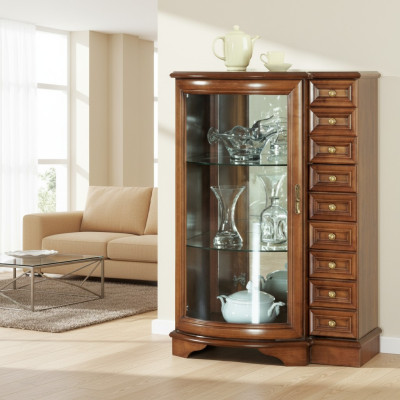Klassieke vitrinekast ladekast commodes commodekast kast vitrinekast model Z-KS1
