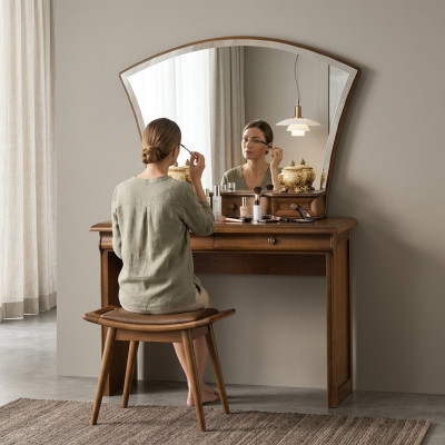 Klassieke console kaptafelspiegel kaptafel kaptafel landhuismodel N-LT