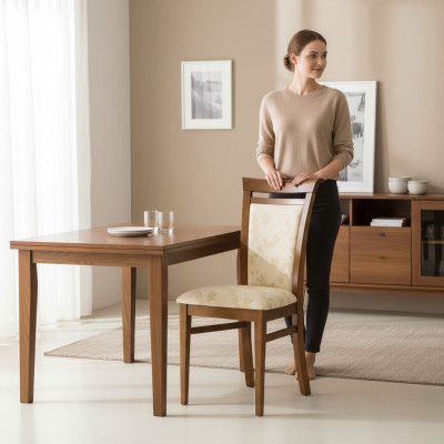 Klassieke stoelen Stoel Eetkamerstoel Eetgroep Keukenstoel Houten stoel W-05