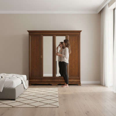 Klassieke kasten Houten kast Garderobekast