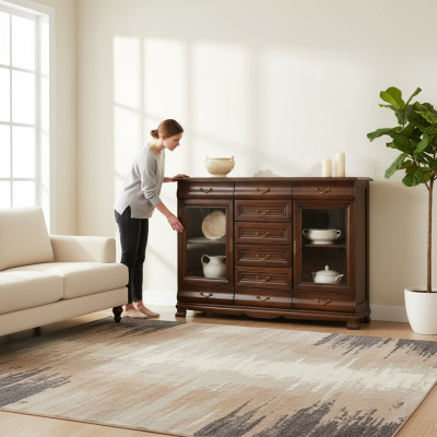 Klassieke ladekast bijzetkast commodes landelijke commodeschuurmodel N-K6B
