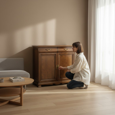 Klassiek dressoir Ladenkast Bijzetkast Kast met laden Landhuismodel N-K2