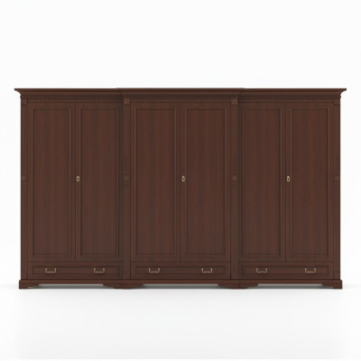 Klassieke kasten Kast Kastenwand Kledingkast Massief Koloniaal Stijl O6D
