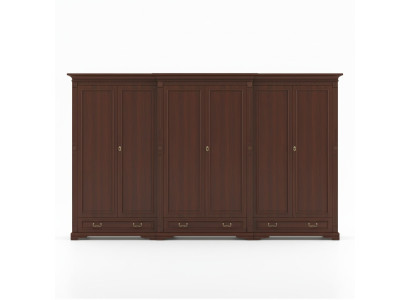 Klassieke kasten Kast Kastenwand Kledingkast Massief Koloniaal Stijl O6D