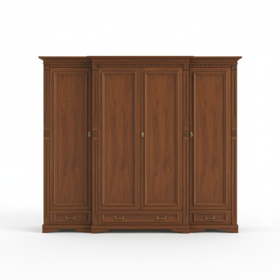 Klassieke kasten Kast Wandkast Kledingkast Massief Koloniale Stijl O4D