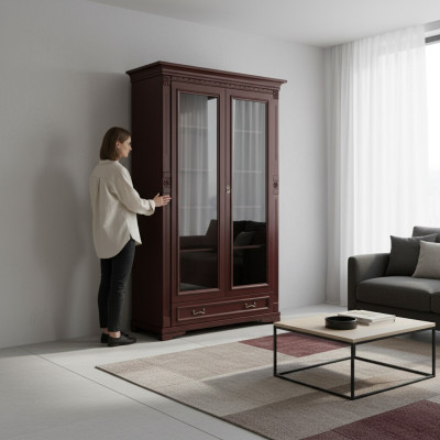 Klassieke kasten Kast Wandkast Kledingkast Massief Koloniale Stijl O2D