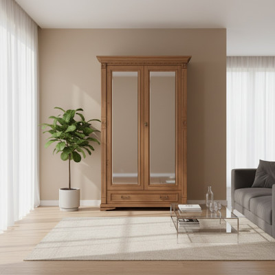 Klassieke kasten Kast Wandkast Kledingkast Massief Koloniale Stijl O2D