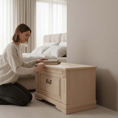 Klassieke nachtkastjes nachtkastje bijzettafels tafel massief hout koloniale stijl