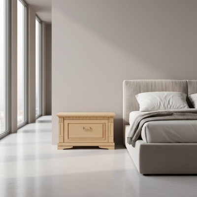 Klassieke nachtkastjes nachtkastje bijzettafels tafel massief hout koloniale stijl
