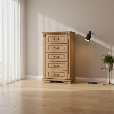 Klassieke commode Commodeskast Zijbord Massief meubilair Koloniaal Nieuw OK5
