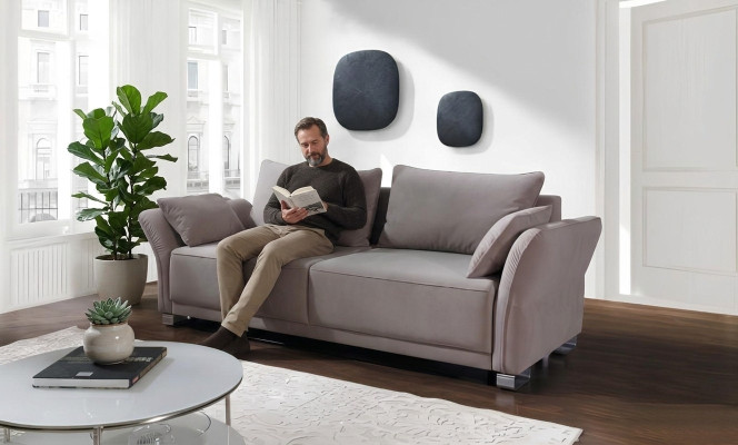 3 zits bank stoffen bekleding stof set slaapbank bedfunctie nieuw